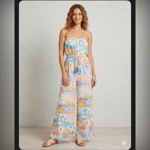 Vibrant Strapless Jumpsuit